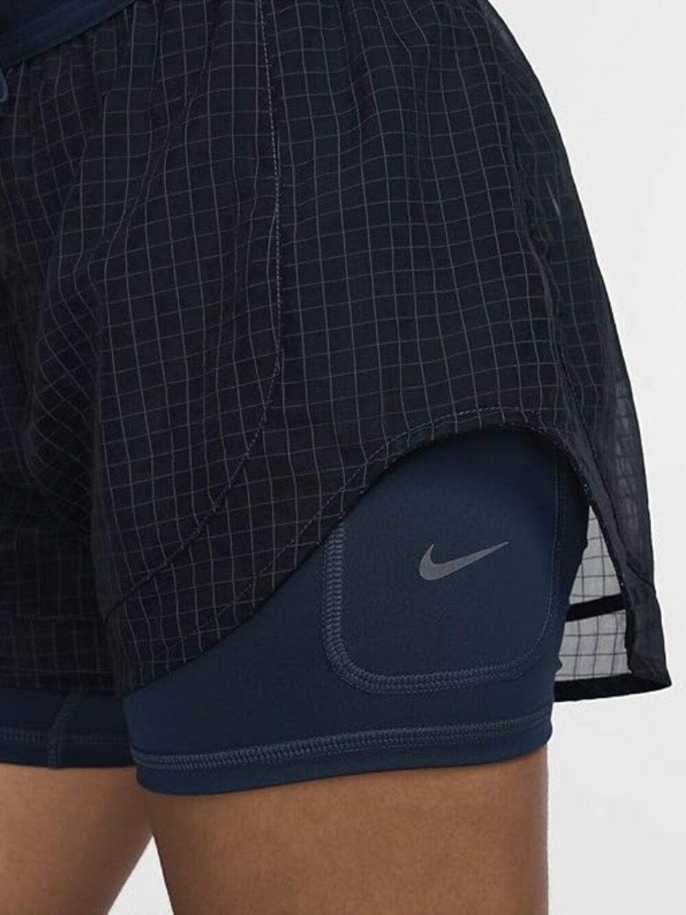 NIKE WOMENS RUNNING DIVISION DRI-FIT MID RISE 3" 2-IN-1 RUNNING SHORTS - Picture 2 of 12
